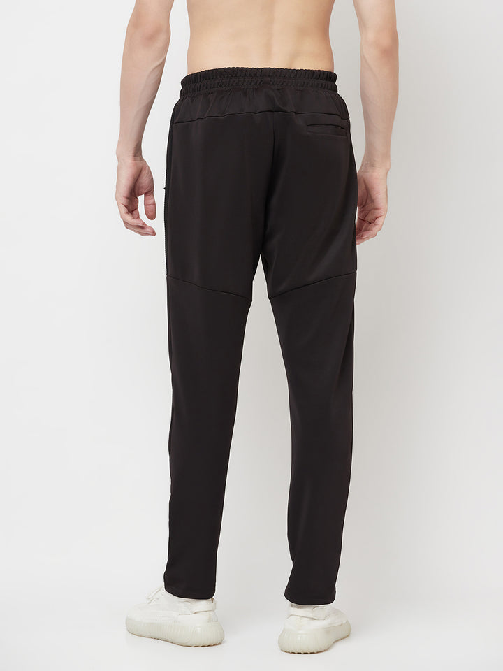 Men's Sports Track Pant & Sports Jacket Combo - Black