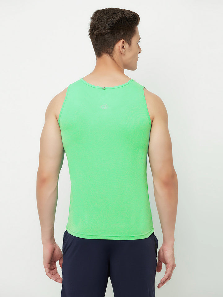 Reflective Running Tank - Pack of 2 Sea Green & Red Orange