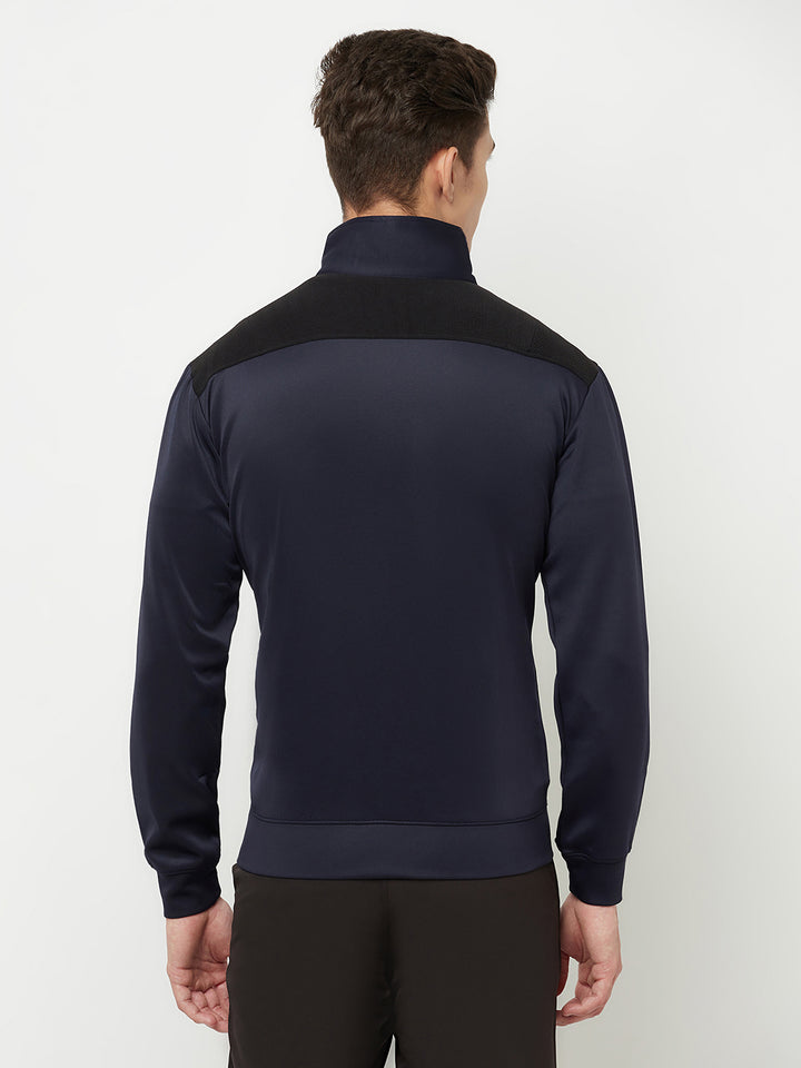 Men's Sports Track Pant & Sports Jacket Combo - Navy