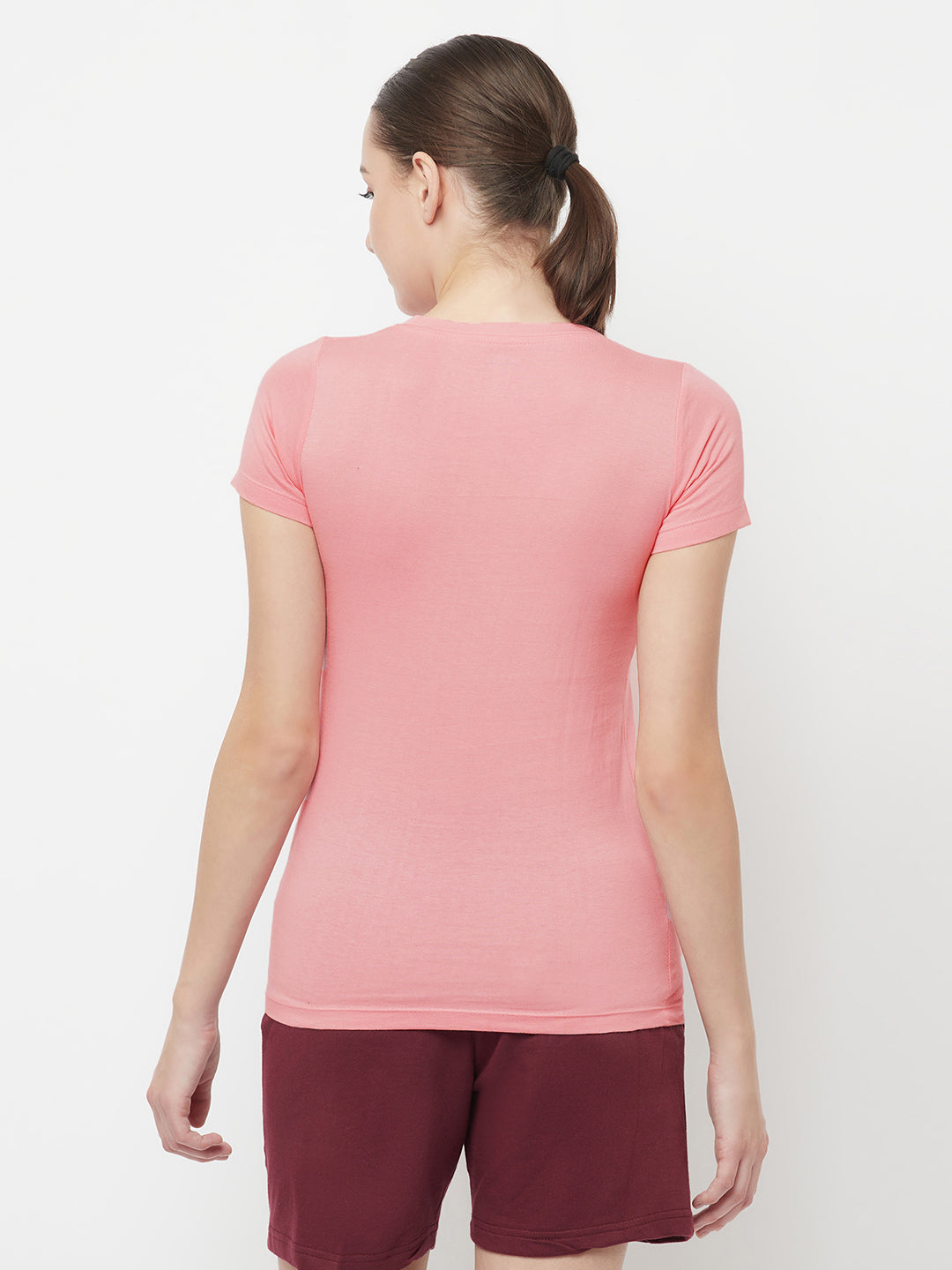 Slim Fit Premium Cotton Tshirts Pink