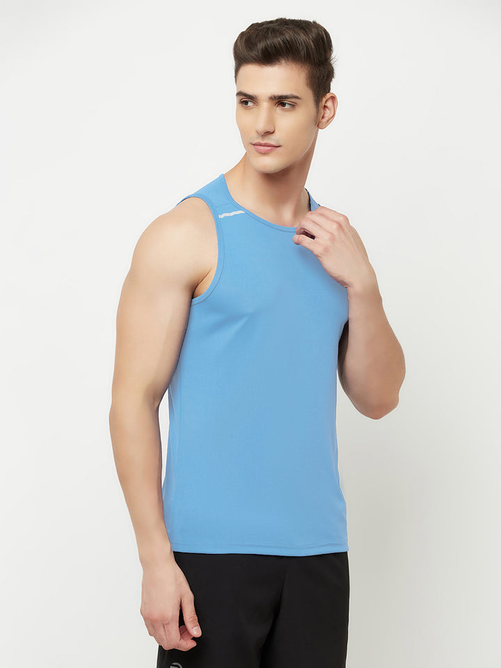 Reflective Running Tank - Sky Blue
