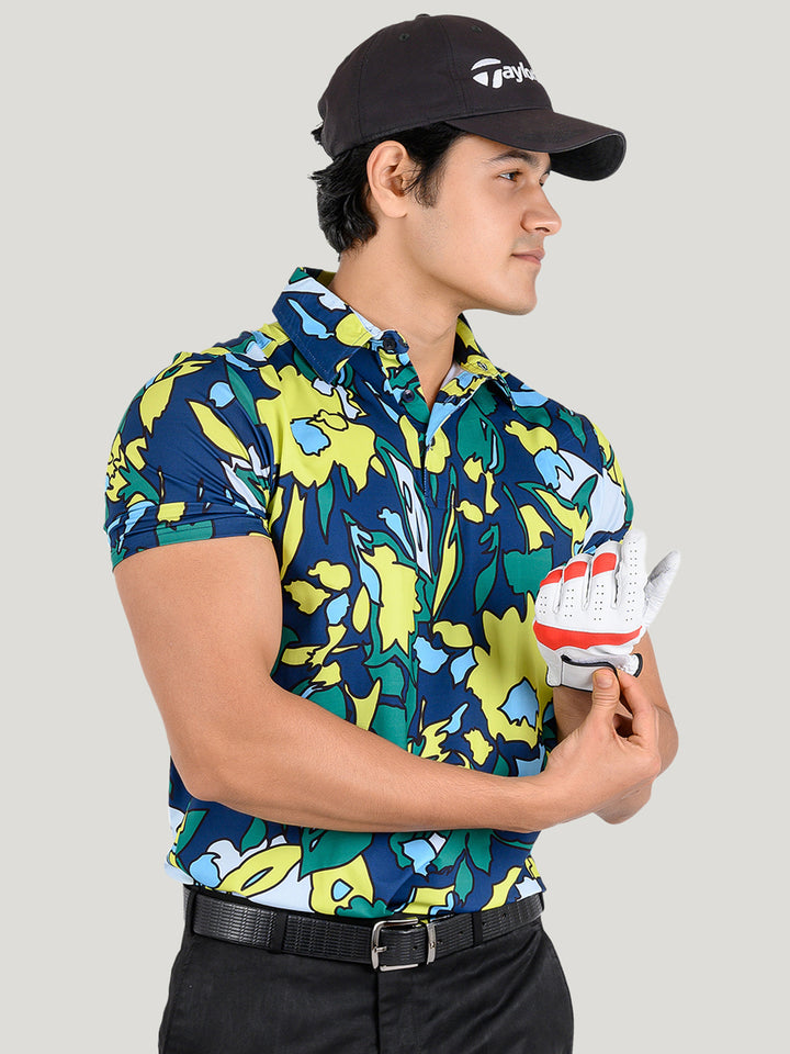 Printed Performance Sports Polo