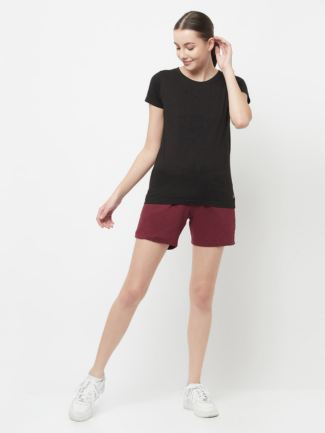 Slim Fit Premium Cotton Tshirts (Pack of 2- Black, Orange)