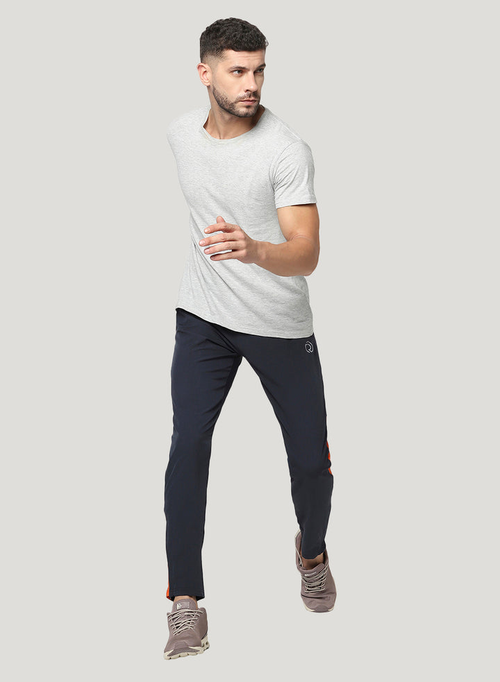 Stretch Track Pant with Hidden Pocket & Bottom Zipper