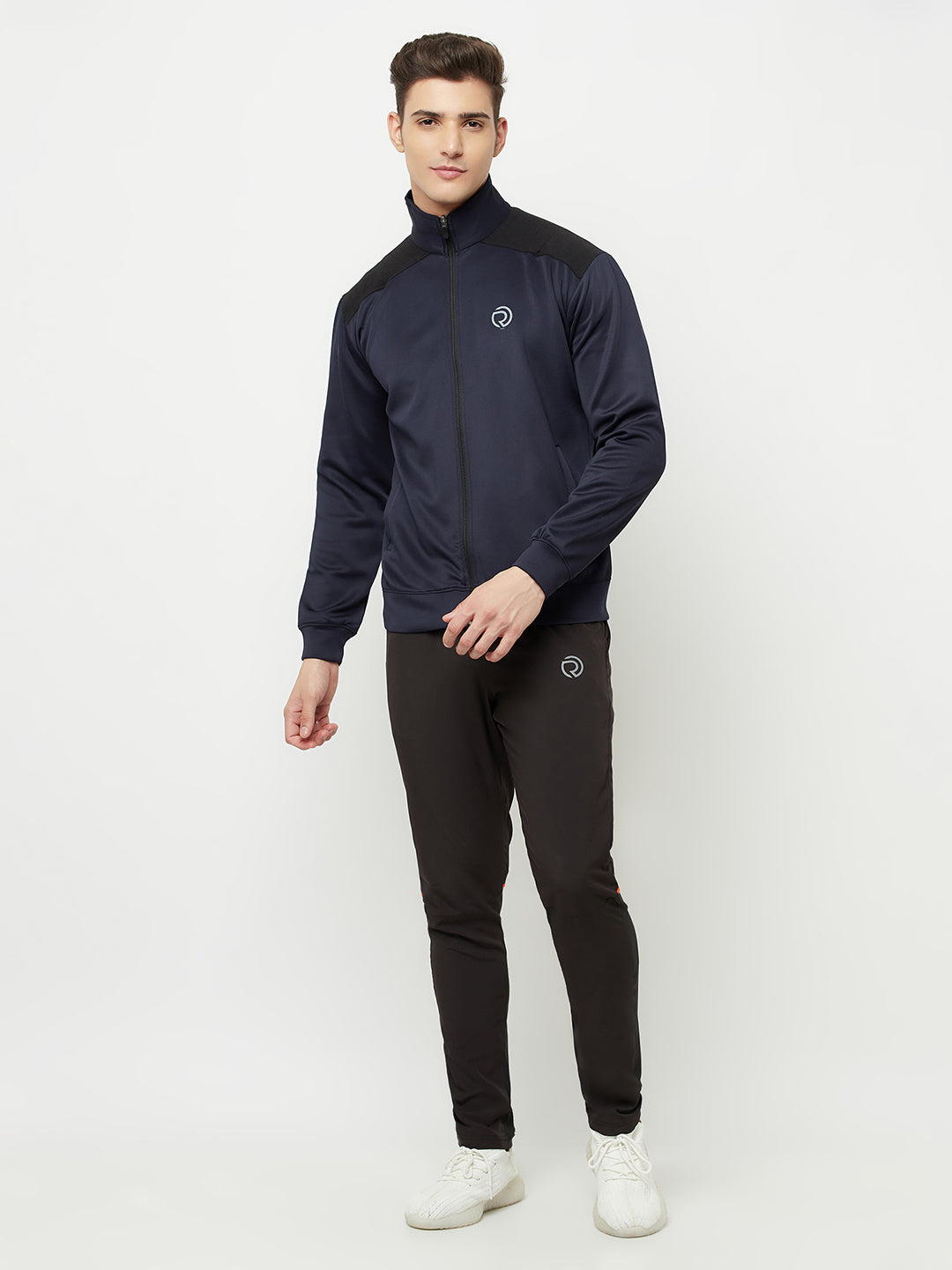 Men's Sports Track Pant & Sports Jacket Combo - Navy