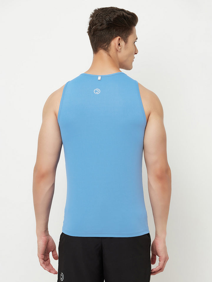 Reflective Running Tank - Sky Blue