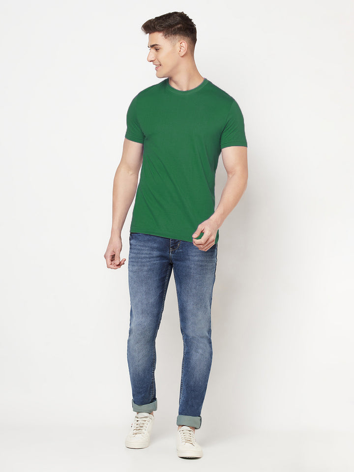 Men's Premium Cotton Tshirts  (Pack of 2- Grey,Green) - NITLON * TRUEREVO