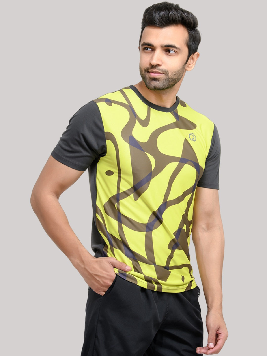 Reflective Dryfit Tshirt with Stylish Print