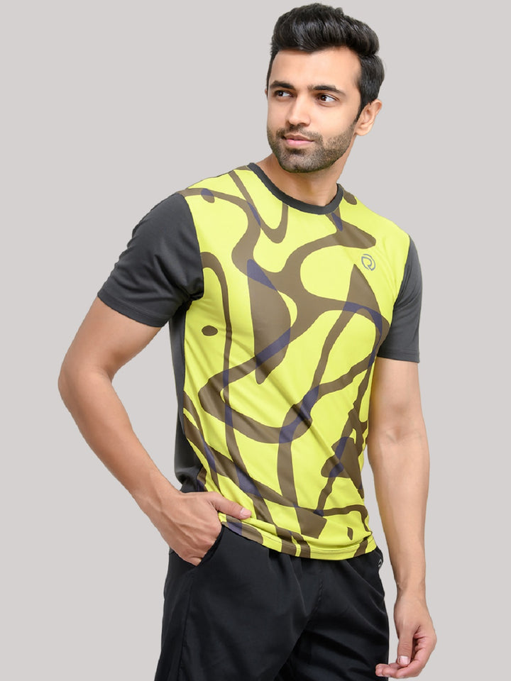 Reflective Dryfit Tshirt with Stylish Print