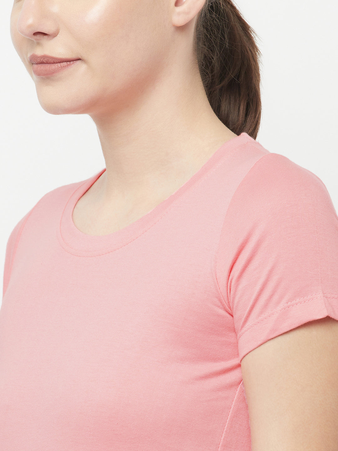 Slim Fit Premium Cotton Tshirts Pink