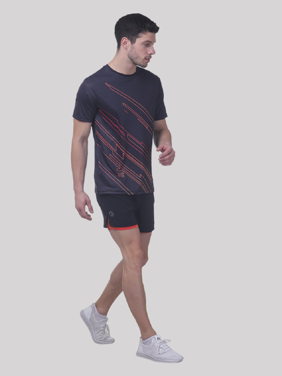 Men's Reflective Dryfit Tshirt With Flow Graphics