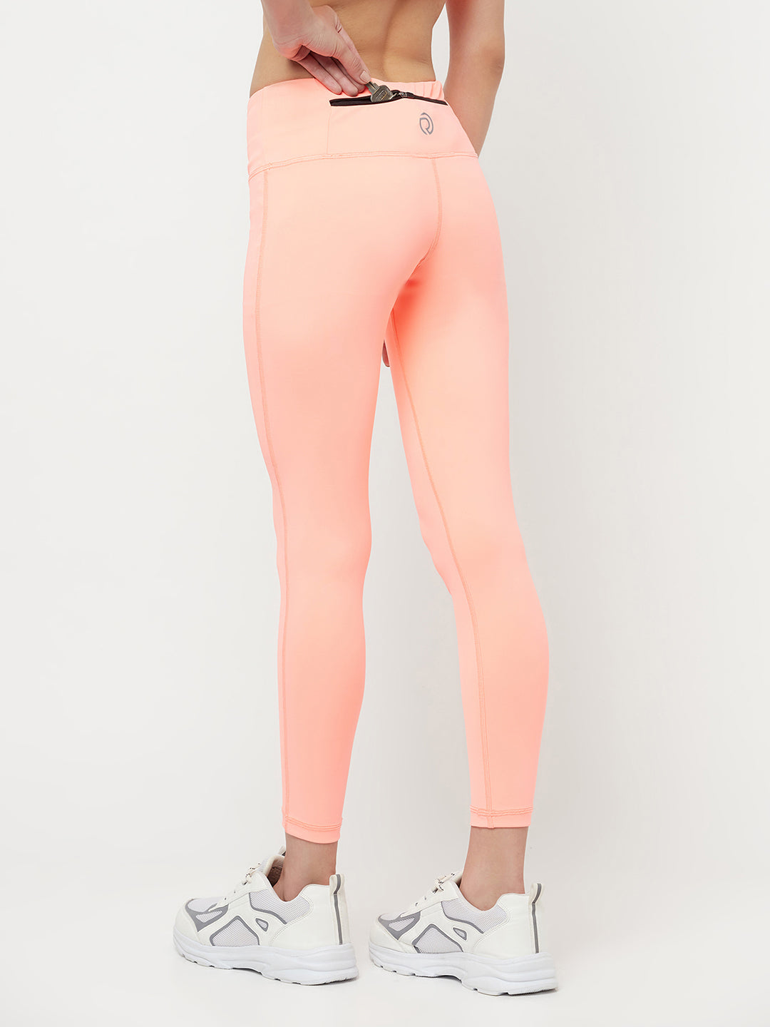 Phone pocket leggings & sports bra combo - Women's Pastel Pink