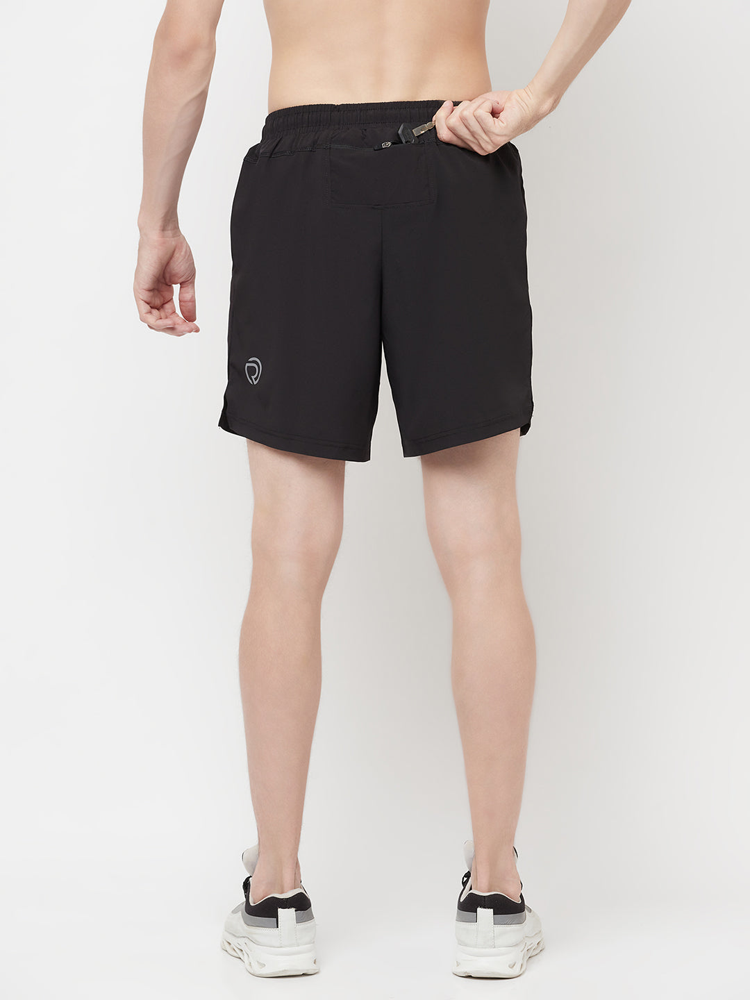 2 pc Combo - 7" 2-in-1 Shorts with Phone Pocket - Black & Light Grey