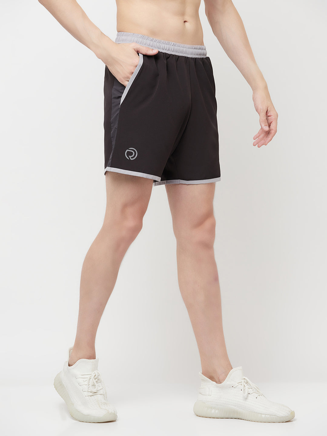 7" Shorts with Zipper Pocket - Pack of 2 Black & White
