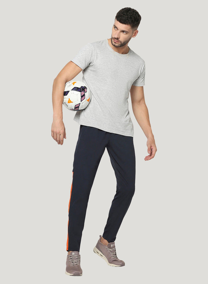 Stretch Track Pant with Hidden Pocket & Bottom Zipper