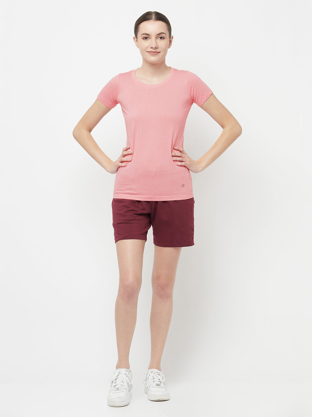 Slim Fit Premium Cotton Tshirts (Pack of 2- Pink, Pink)