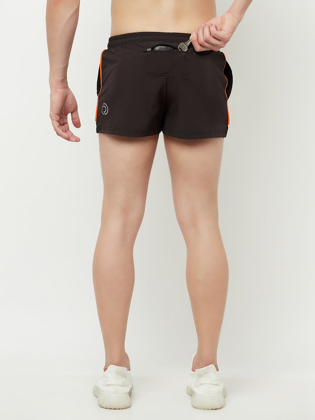 Men's Sports Shorts with Zipper Pocket- Black TRUEREVO™