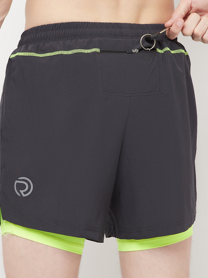 2-in-1 Running Shorts with Phone Pocket 5"