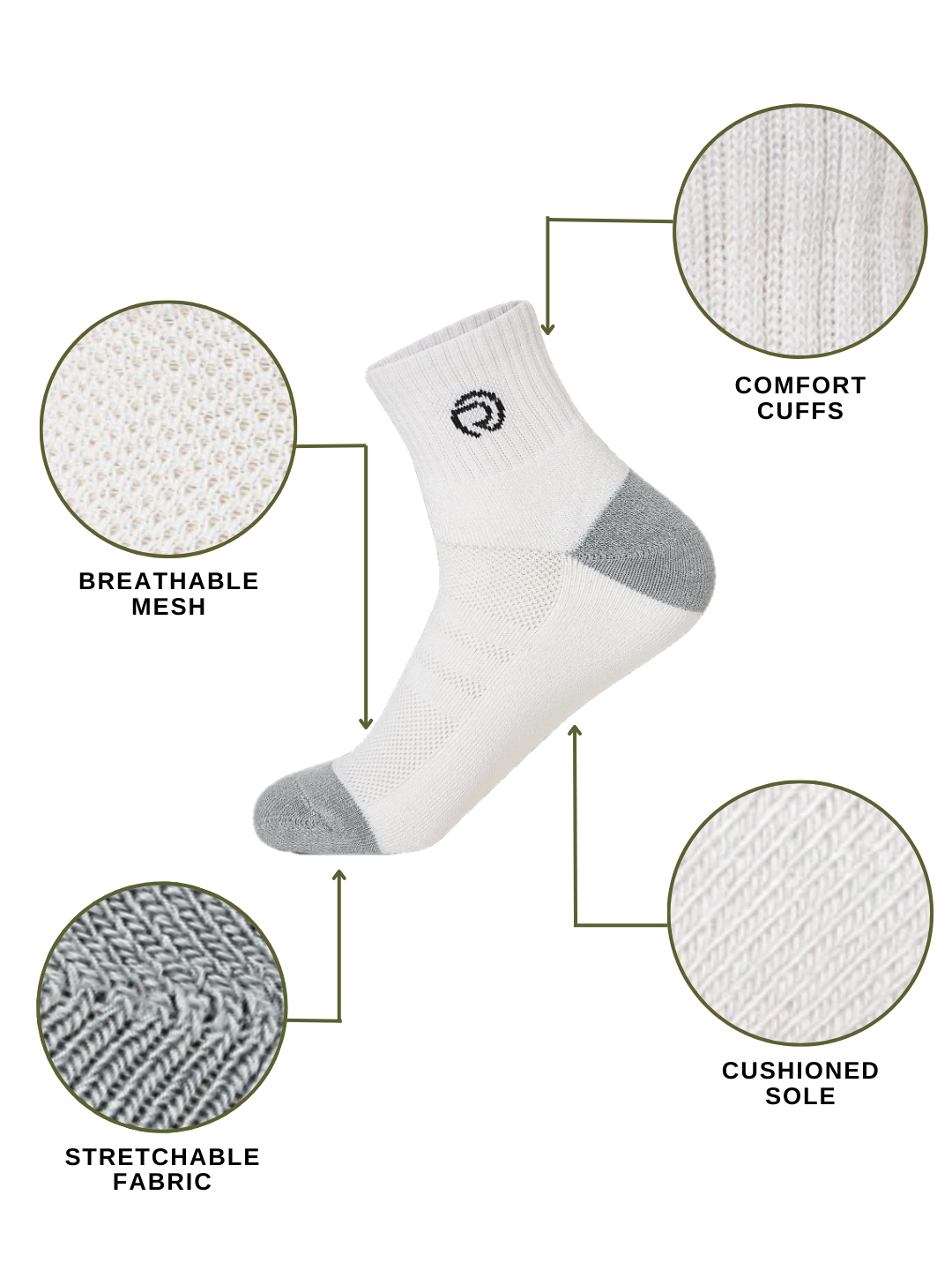 C9 ankle socks top