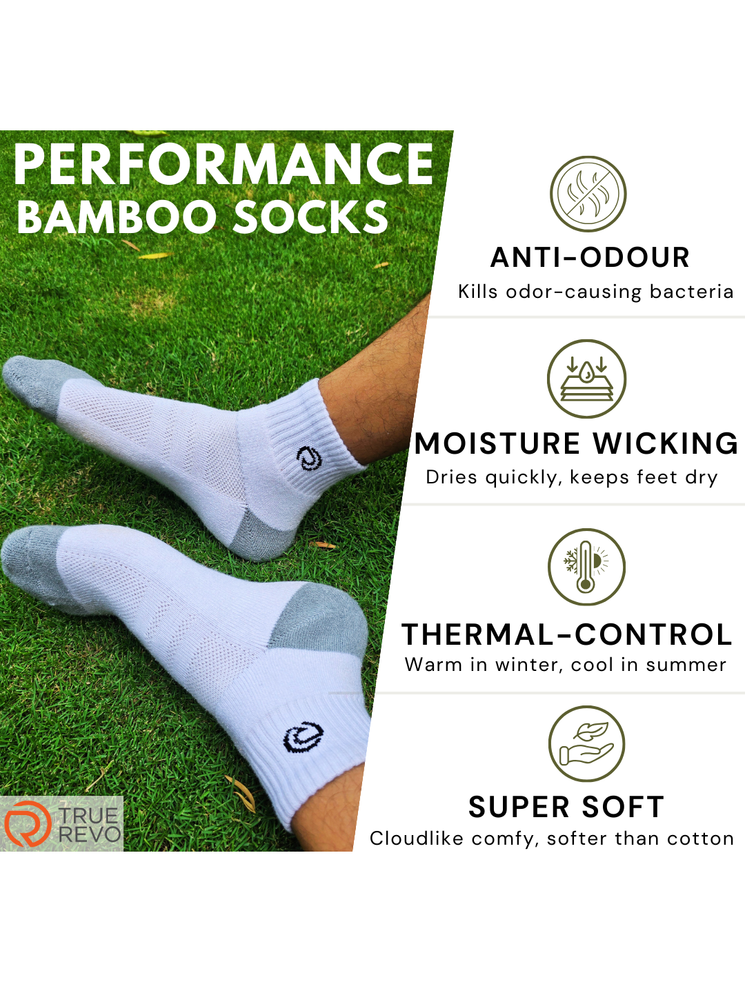 Bamboo Bliss Performance Socks Ankle Length