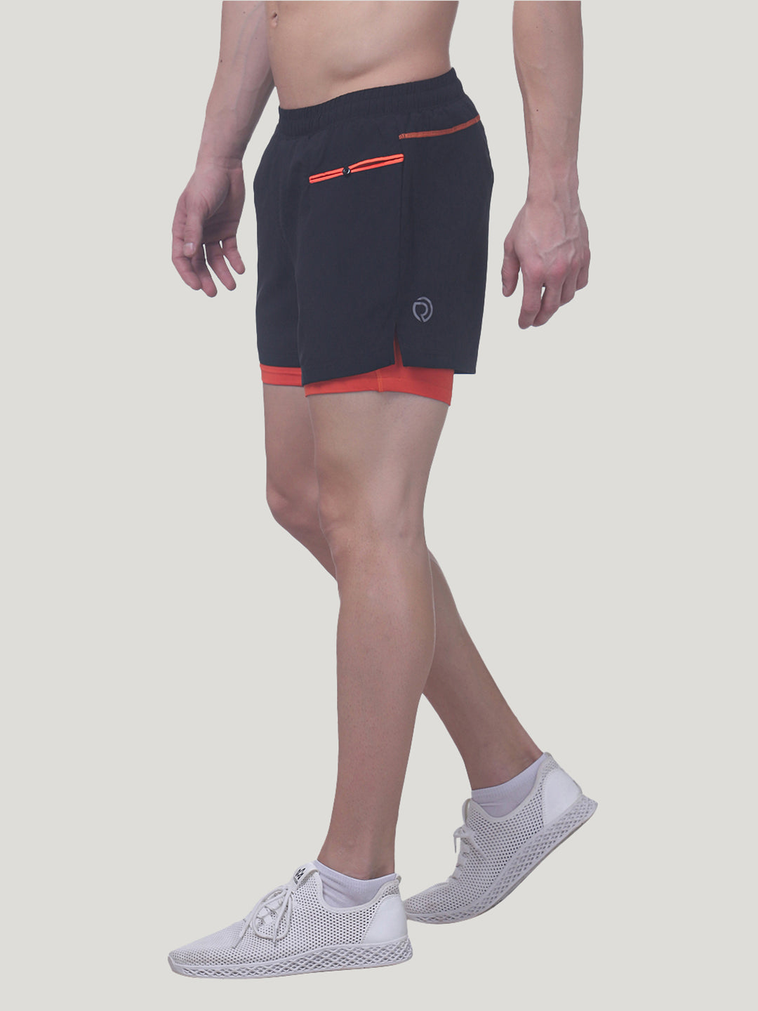 2-in-1 Running Shorts with Water Resistant Phone Pocket 5"