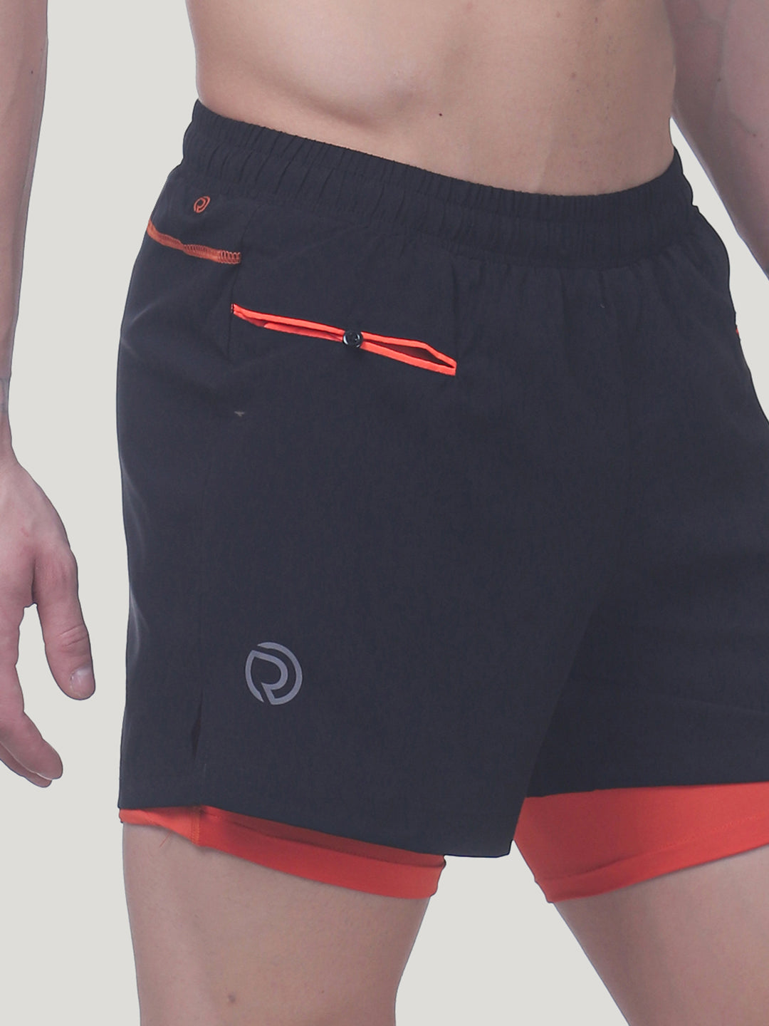 2-in-1 Running Shorts with Water Resistant Phone Pocket 5"