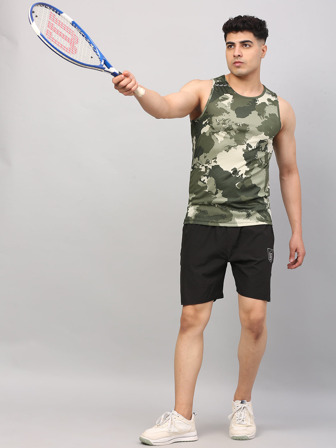 Performance Running Vest - Camo Green