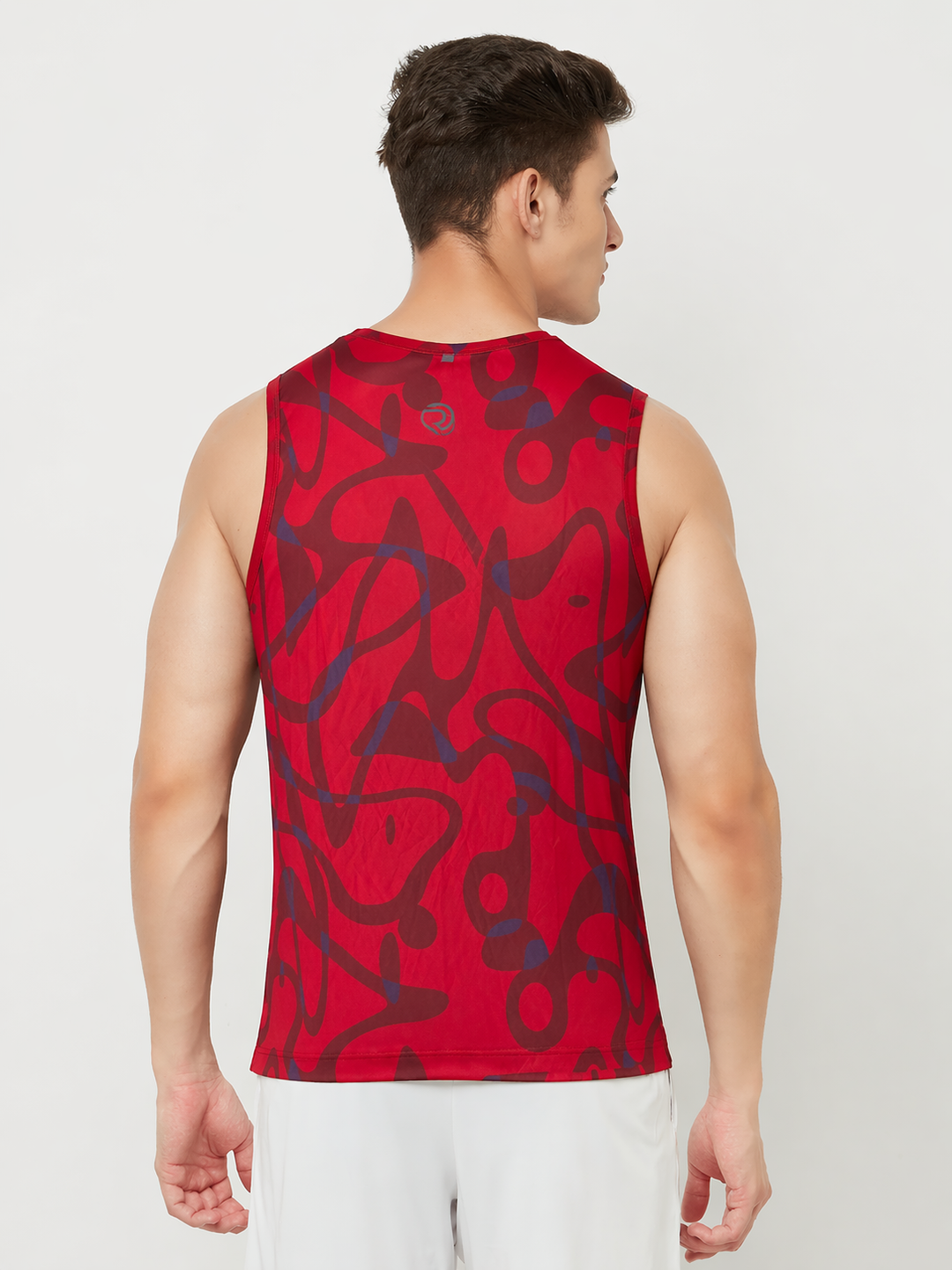 Performance Running Vest - Print Red