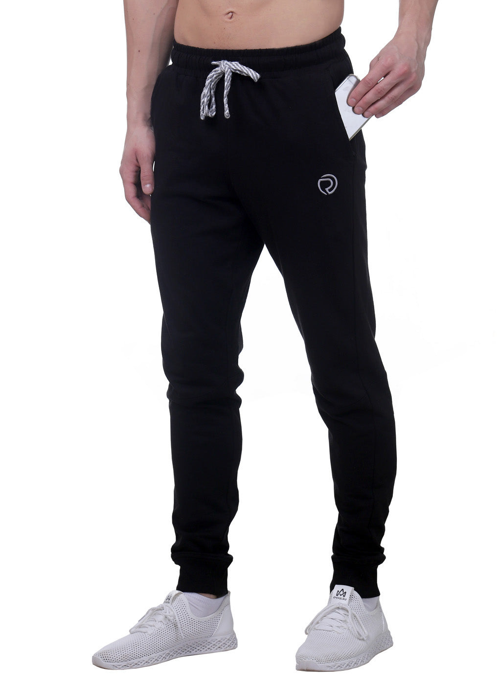 Training & Travel Jogger Pant with 2 side Pockets for Men - Black - TRUEREVO
