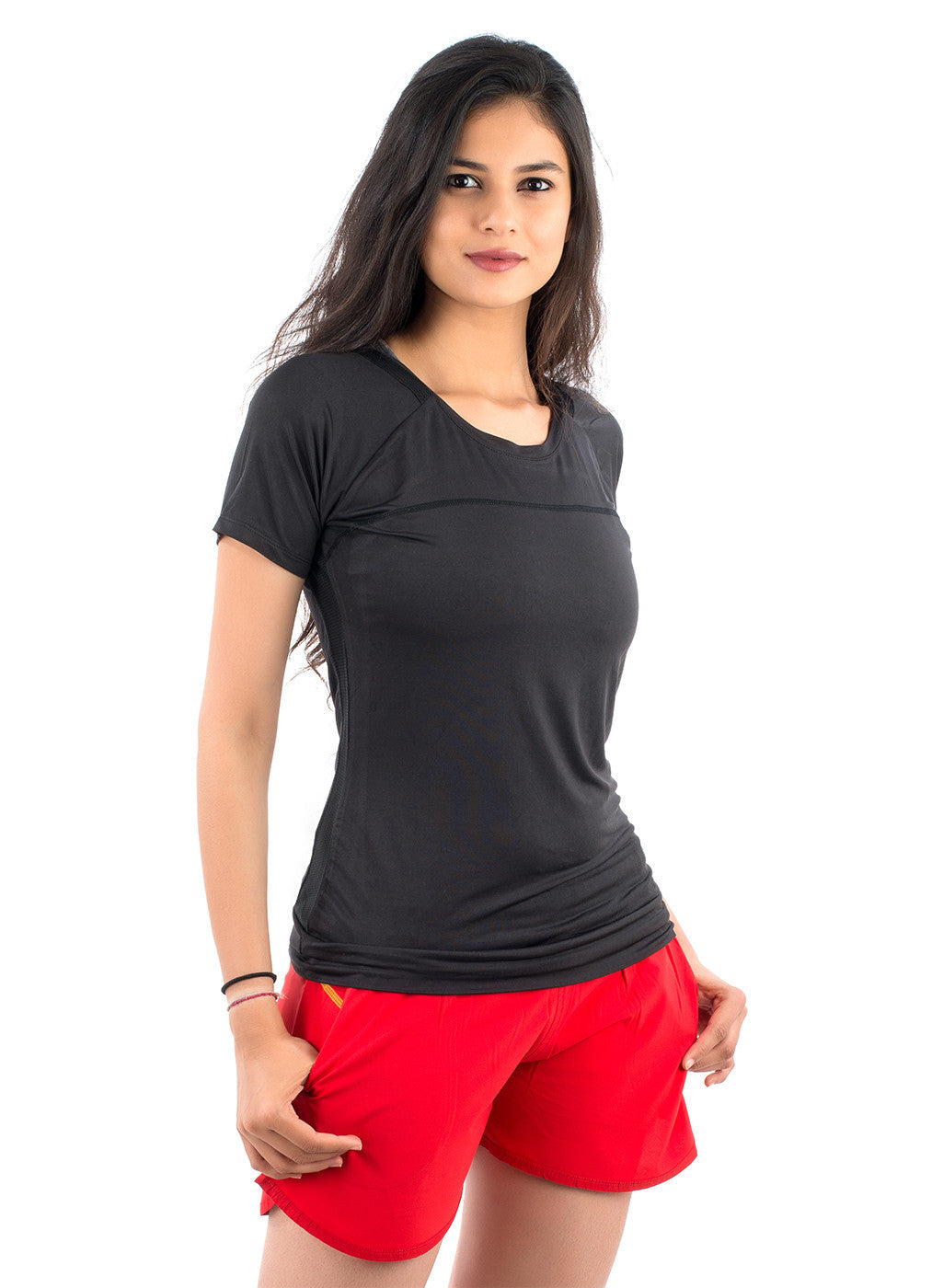 Core Technical Yoga & Training Tee- Black - TRUEREVO