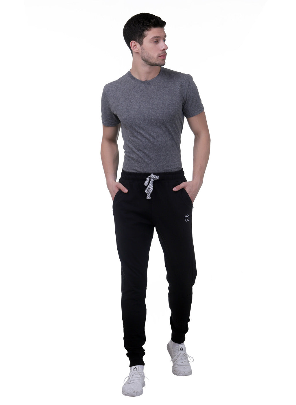 Training & Travel Jogger Pant with 2 side Pockets for Men - Black - TRUEREVO